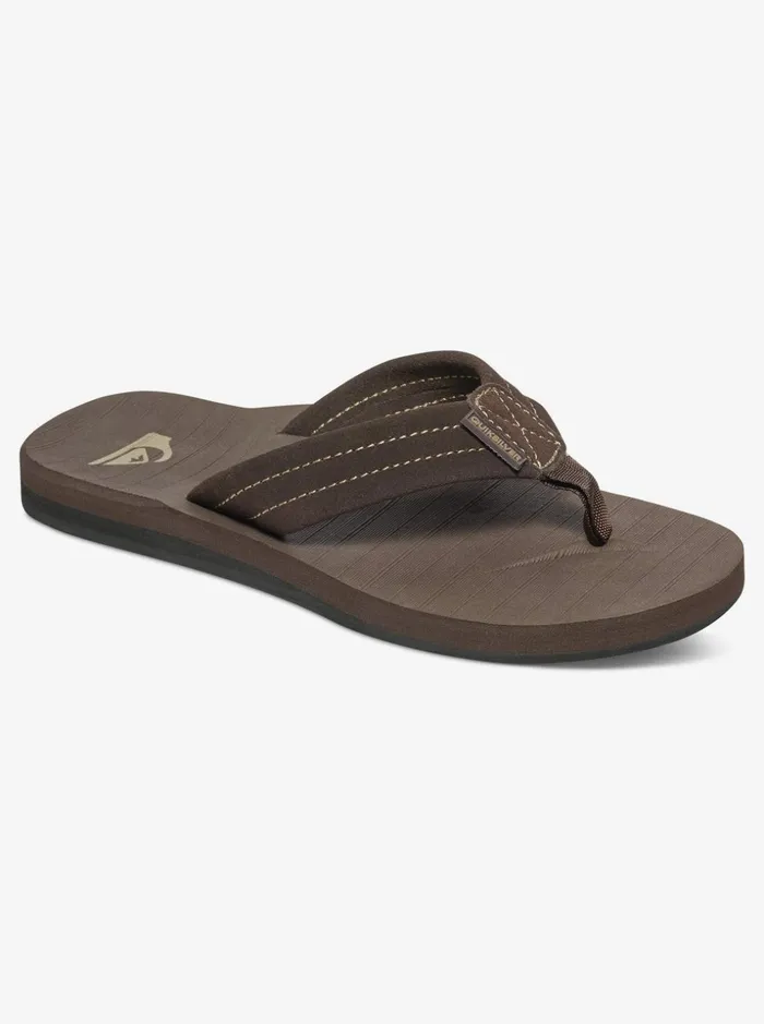 Boys Quiksilver Sandals Boy039s 816 Carver Suede Leather Sandals Demitasse 8211 Solid
