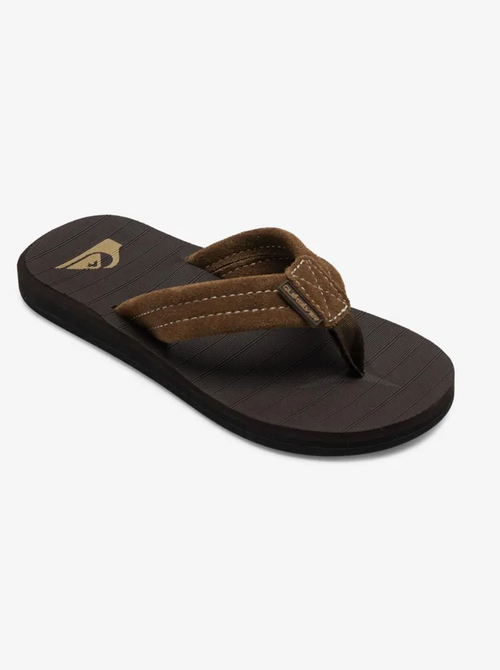 Boys Quiksilver Sandals Boy039s 816 Carver Suede Leather Sandals Demitasse 8211 Solid Boys Quiksilver Sandals Boy039s 816 Carver Suede Leather Sandals Demitasse 8211 Solid