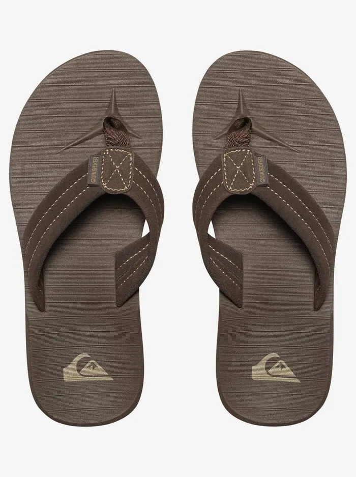 Boys Quiksilver Sandals Boy039s 816 Carver Suede Leather Sandals Demitasse 8211 Solid Boys Quiksilver Sandals Boy039s 816 Carver Suede Leather Sandals Demitasse 8211 Solid