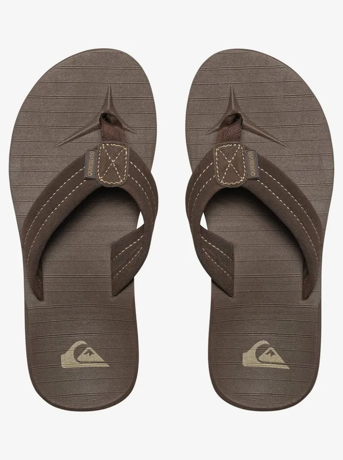 Boys Quiksilver Sandals Boy039s 816 Carver Suede Leather Sandals Demitasse 8211 Solid Boys Quiksilver Sandals Boy039s 816 Carver Suede Leather Sandals Demitasse 8211 Solid