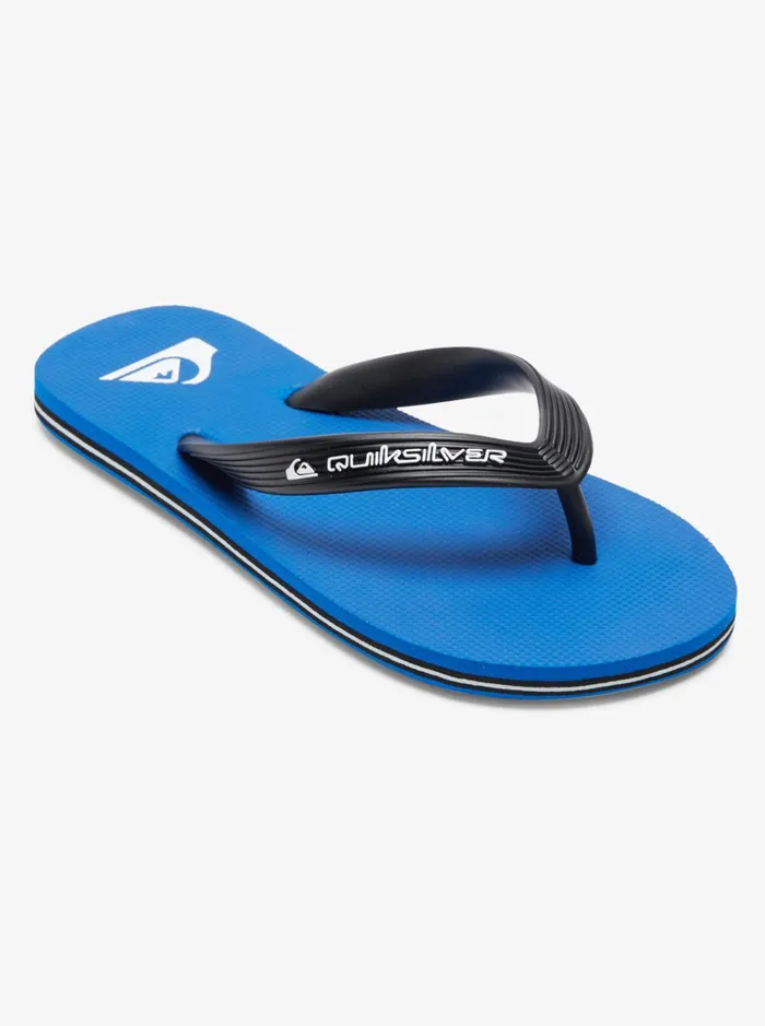 Boys Quiksilver Sandals Boy039s 816 Molokai Core FlipFlops Blue 1