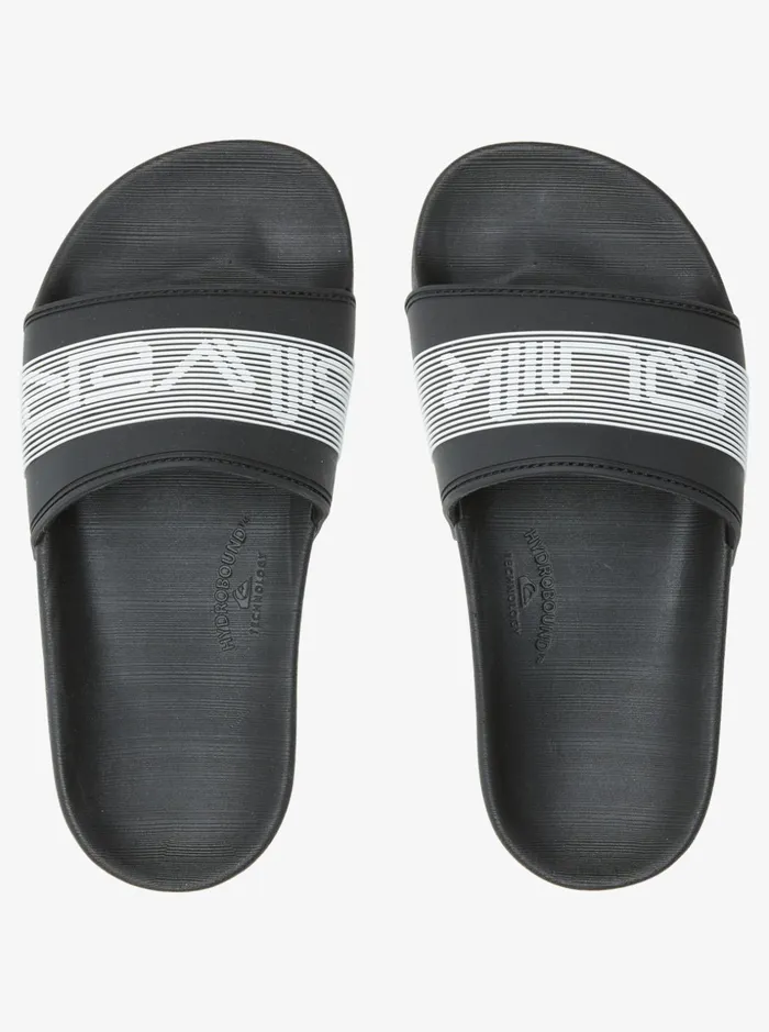 Boys Quiksilver Sandals Boy039s 816 Rivi Wordmark Slide Sandals Black 2 Boys Quiksilver Sandals Boy039s 816 Rivi Wordmark Slide Sandals Black 2