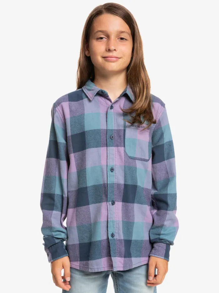 Boys Quiksilver Shirts Boy039s 816 Motherfly Long Sleeve Flannel Shirt Insignia Blue Motherfly Boys Quiksilver Shirts Boy039s 816 Motherfly Long Sleeve Flannel Shirt Insignia Blue Motherfly