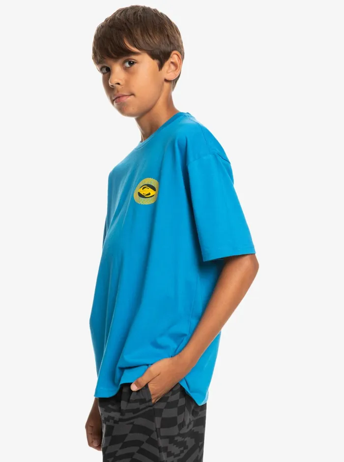 Boys Quiksilver Tees Boy039s 816 Kaleidoscope TShirt French Blue Boys Quiksilver Tees Boy039s 816 Kaleidoscope TShirt French Blue
