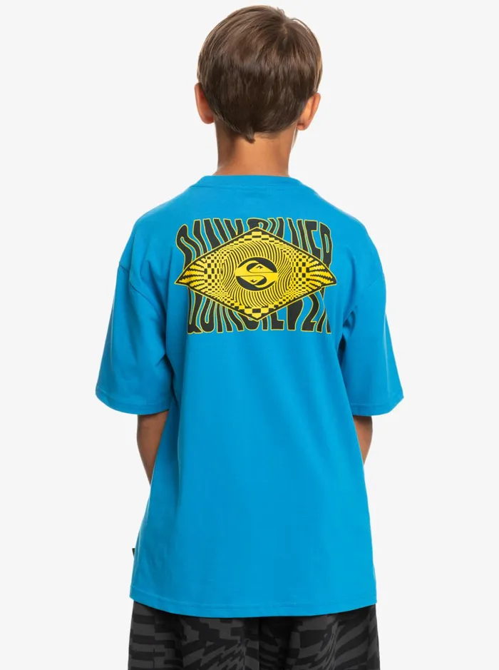 Boys Quiksilver Tees Boy039s 816 Kaleidoscope TShirt French Blue Boys Quiksilver Tees Boy039s 816 Kaleidoscope TShirt French Blue