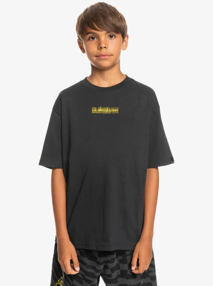 Boys Quiksilver Tees Boy039s 816 Repeater TShirt Black Boys Quiksilver Tees Boy039s 816 Repeater TShirt Black