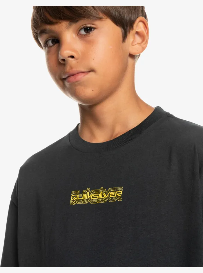 Boys Quiksilver Tees Boy039s 816 Repeater TShirt Black Boys Quiksilver Tees Boy039s 816 Repeater TShirt Black
