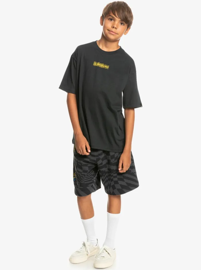 Boys Quiksilver Tees Boy039s 816 Repeater TShirt Black Boys Quiksilver Tees Boy039s 816 Repeater TShirt Black