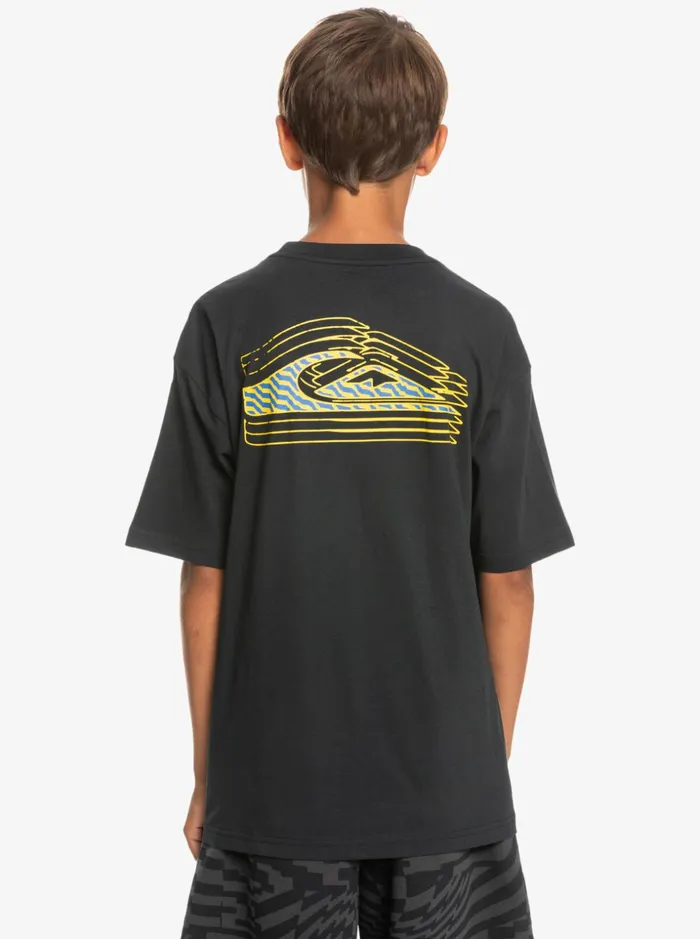 Boys Quiksilver Tees Boy039s 816 Repeater TShirt Black Boys Quiksilver Tees Boy039s 816 Repeater TShirt Black