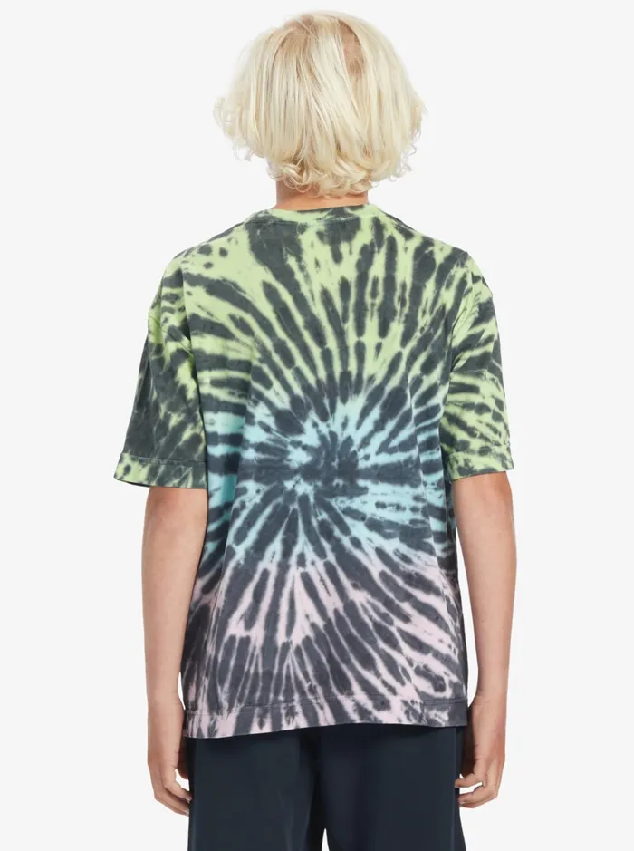 Boys Quiksilver Tees Radical Times TShirt Paradise Green Gradiant Spiral Boys Quiksilver Tees Radical Times TShirt Paradise Green Gradiant Spiral