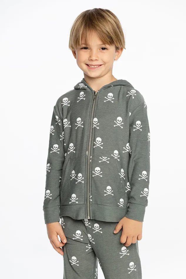 Boys Scattered Skull Hoodie Dresses and Skirts Chaser Brand