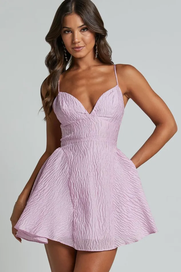 Brandi Mini Dress 8211 Bust Cup Full Hem Textured Jacquard Mini Dress In Light Pink Women Showpo Dresses Brandi Mini Dress 8211 Bust Cup Full Hem Textured Jacquard Mini Dress In Light Pink Women Showpo Dresses