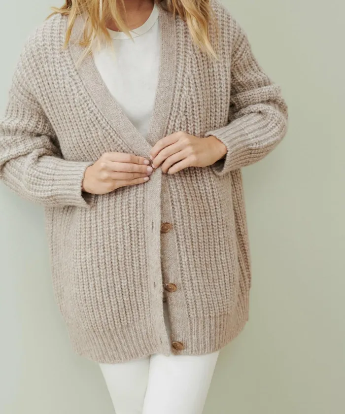 Cardigans Women Jenni Kayne Alpaca Cocoon Cardigan Oatmeal