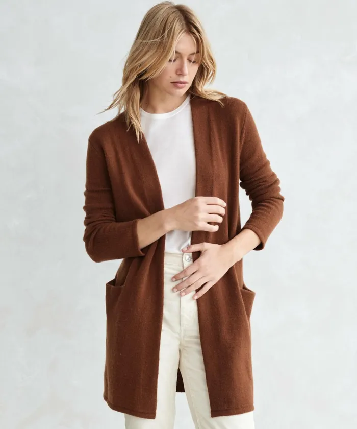 Cardigans Women Jenni Kayne Cashmere Sweater Coat Cinnamon