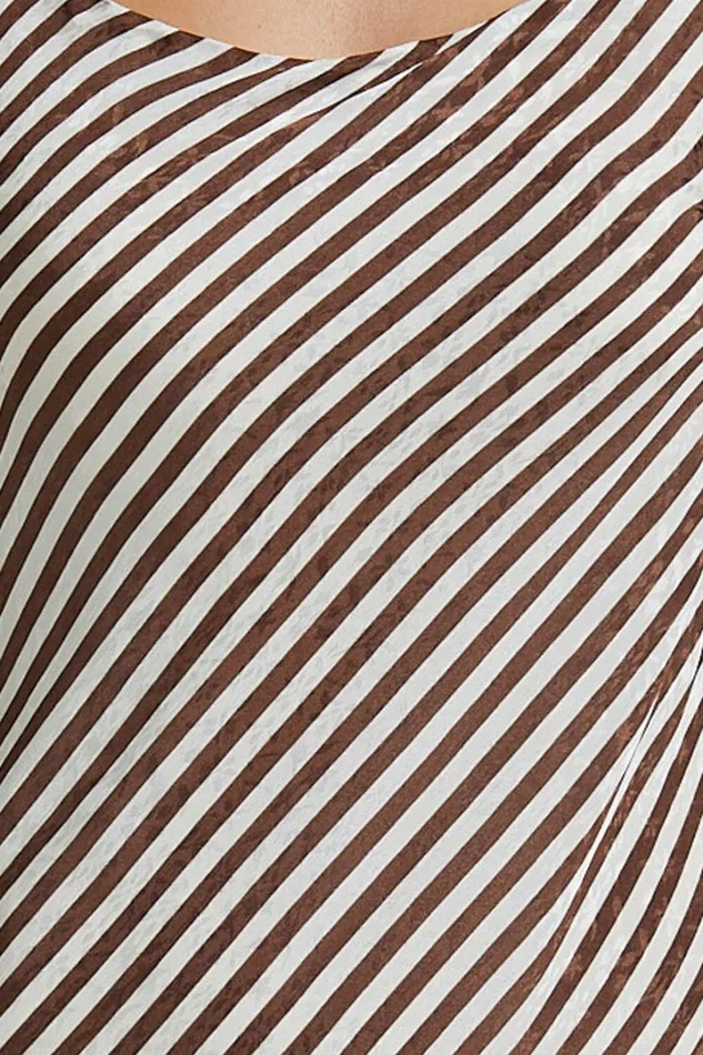Cassamra Mini Dress 8211 Cowl Back Tie Strap Dress In Chocolate Women Showpo Dresses