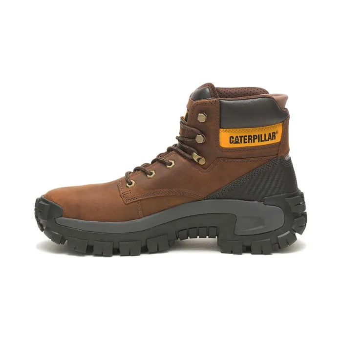 Cat Footwear Boots Men039s Invader Hi Steel Toe Work Boot Dark Brown 8211 Men