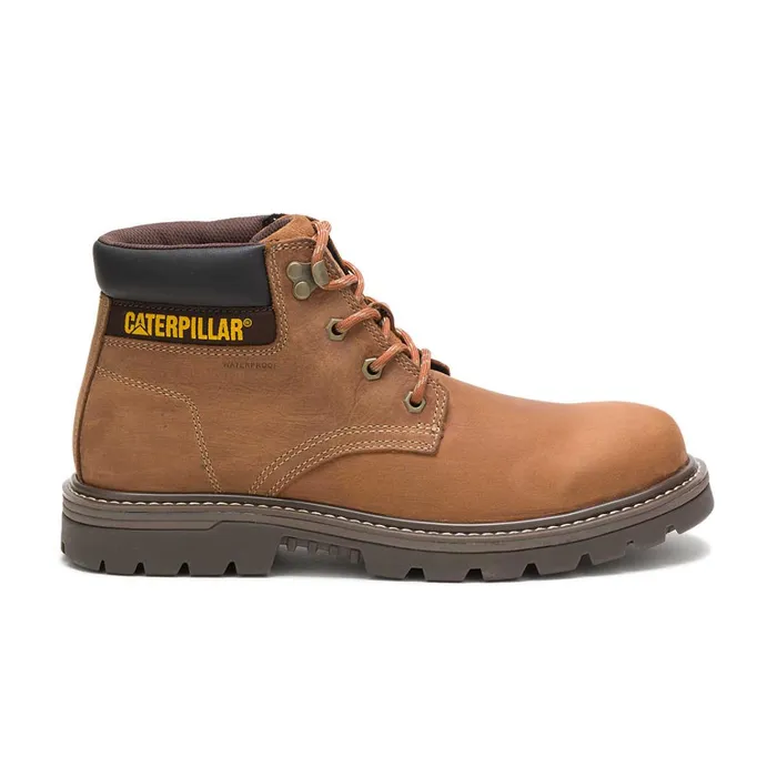Cat Footwear Soft Toe Men039s Outbase Waterproof Work Boot Brown 8211 Men
