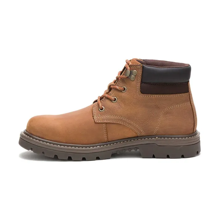 Cat Footwear Soft Toe Men039s Outbase Waterproof Work Boot Brown 8211 Men