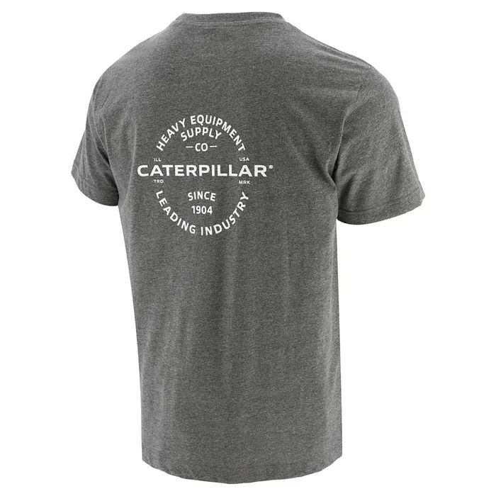 Cat Footwear Tops and Outerwear Men039s Industry Leader Short Sleeve Pocket Tee Dark Heather Grey 8211 Men Cat Footwear Tops and Outerwear Men039s Industry Leader Short Sleeve Pocket Tee Dark Heather Grey 8211 Men