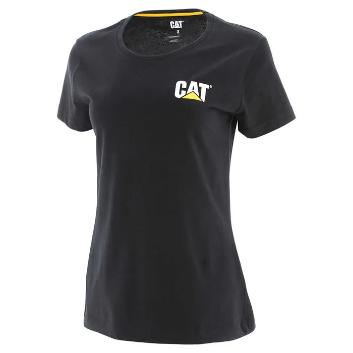 Cat Footwear Tops and Outerwear Women039s Trademark Tee Black 8211 Women