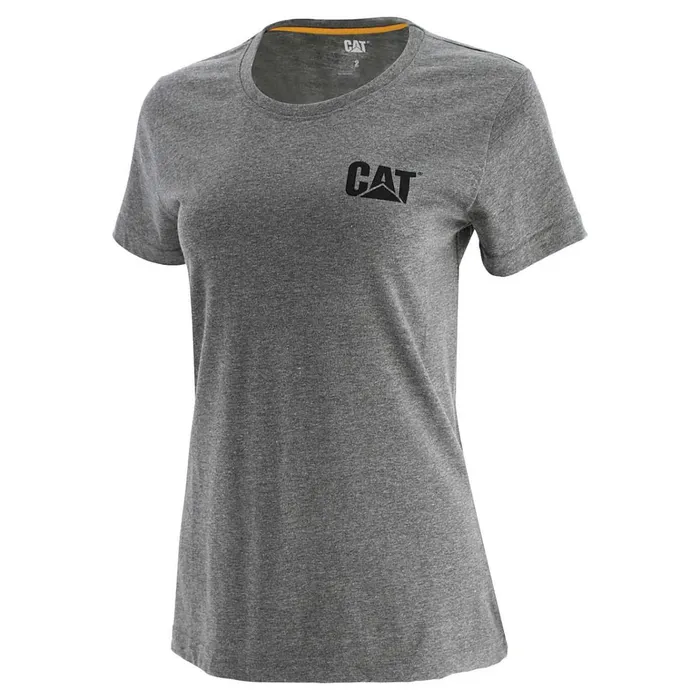 Cat Footwear Tops and Outerwear Women039s Trademark Tee Grey 8211 Women