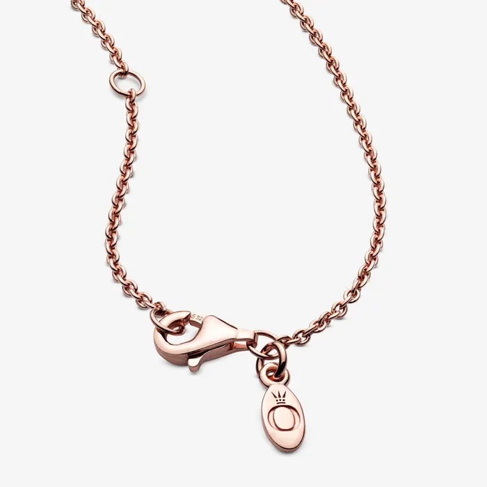 Chain Necklaces Women Pandora Classic Cable Chain Necklace Rose Gold Plated
