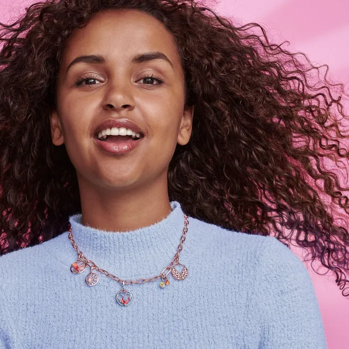Chain Necklaces Women Pandora Online ME SmallLink Chain Necklace Rose Gold Plated
