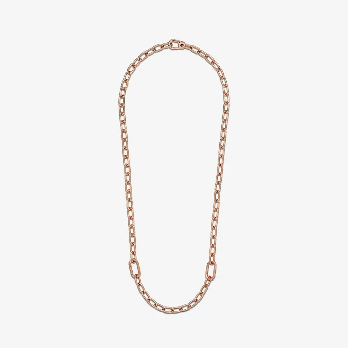 Chain Necklaces Women Pandora Online ME SmallLink Chain Necklace Rose Gold Plated