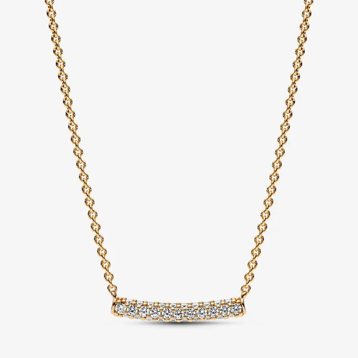 Chain Necklaces Women Pandora Online Timeless Pav Singlerow Bar Collier Necklace