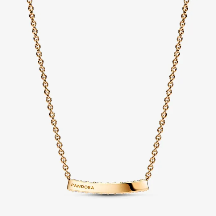 Chain Necklaces Women Pandora Online Timeless Pav Singlerow Bar Collier Necklace