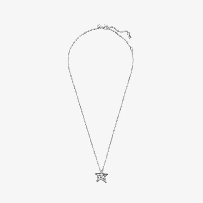 Chain Necklaces Women Pandora Pav Asymmetric Star Collier Necklace