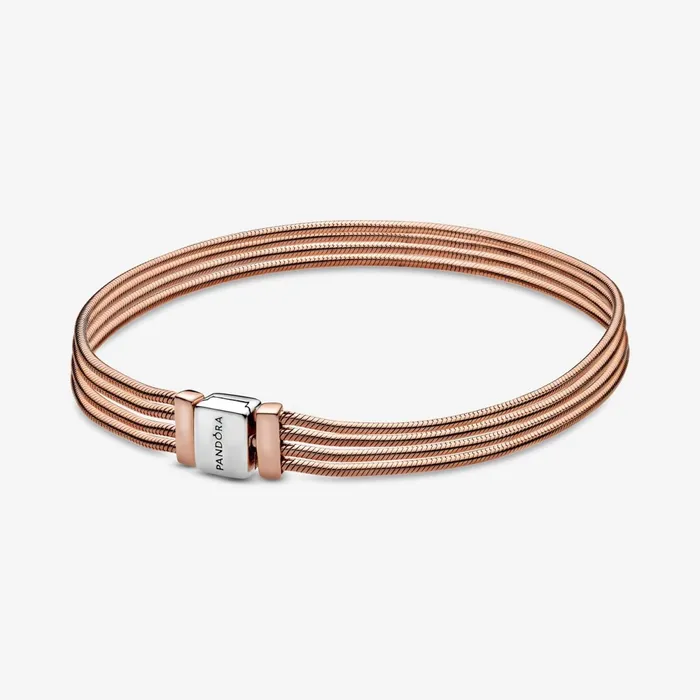 Chains Women Pandora Online Reflexions Multi Snake Chain Bracelet Twotone