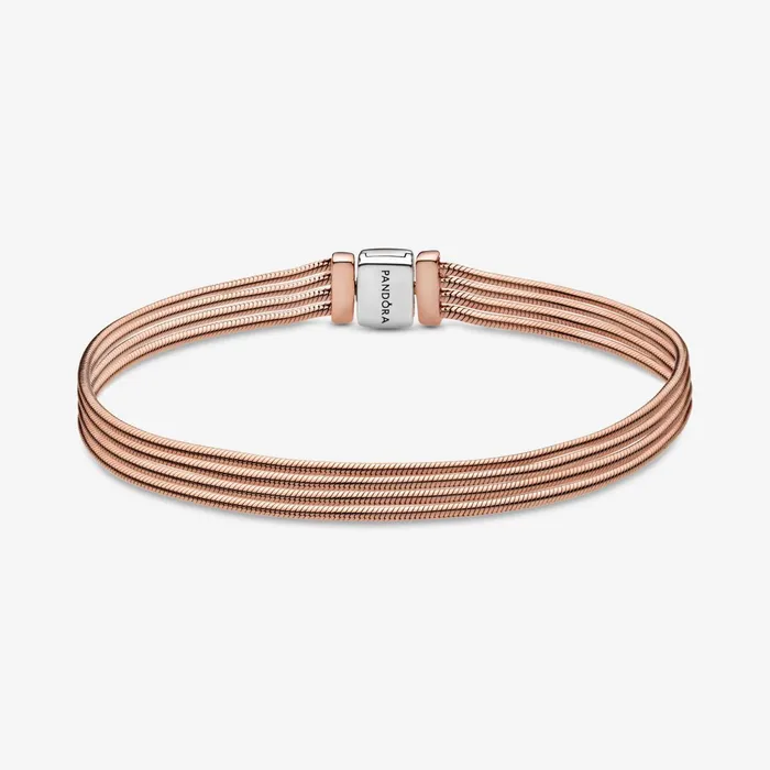 Chains Women Pandora Online Reflexions Multi Snake Chain Bracelet Twotone