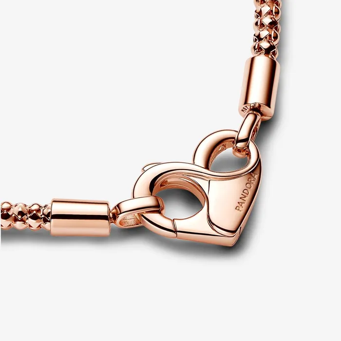 Charm Bracelets Women Pandora Online Moments Studded Chain Bracelet Rose Gold Plated