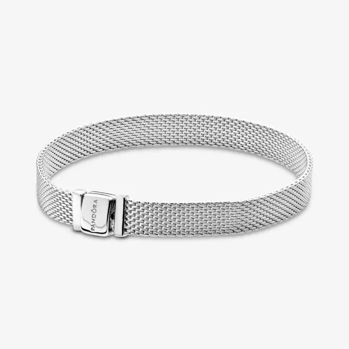 Charm Bracelets Women Pandora Online Reflexions Mesh Bracelet Sterling Silver