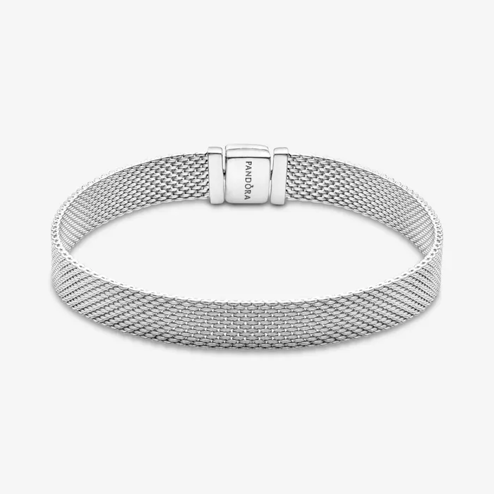 Charm Bracelets Women Pandora Online Reflexions Mesh Bracelet Sterling Silver