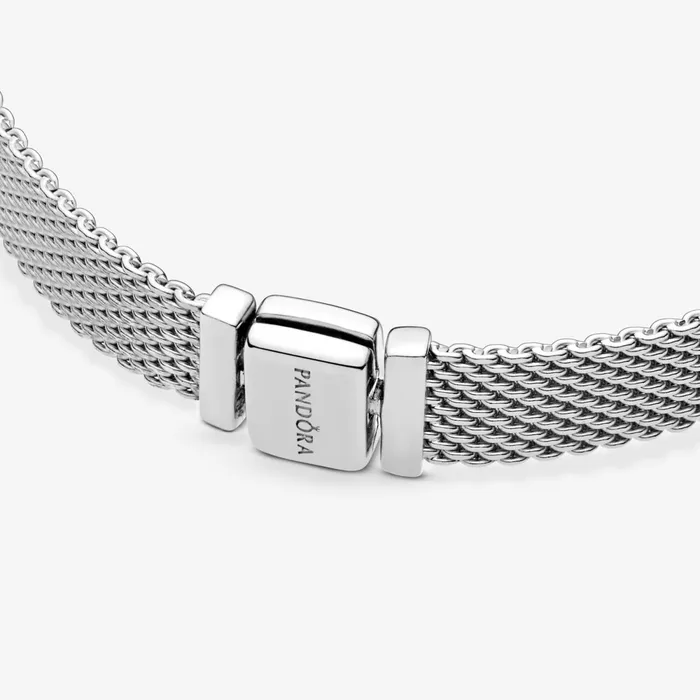 Charm Bracelets Women Pandora Online Reflexions Mesh Bracelet Sterling Silver
