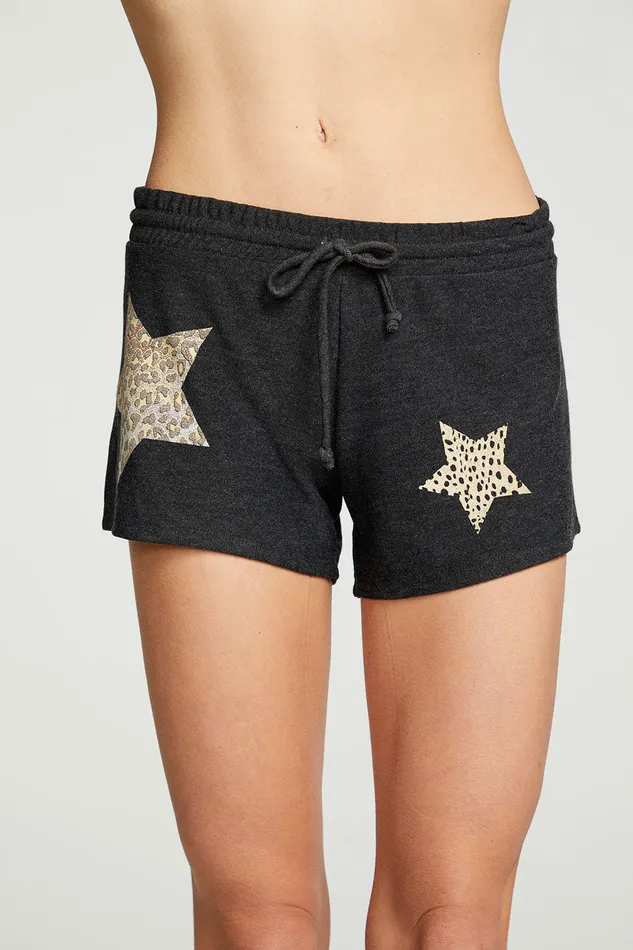 Chaser Brand Animal Star Shorts Womens Loungewear