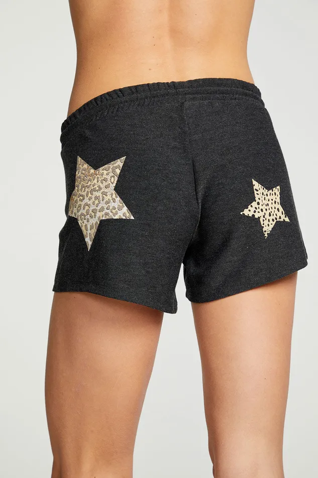 Chaser Brand Animal Star Shorts Womens Loungewear