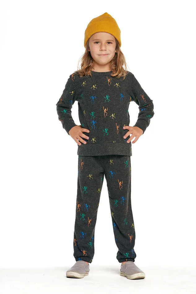 Chaser Brand Bottoms Boys Dancing Skeleton Pants