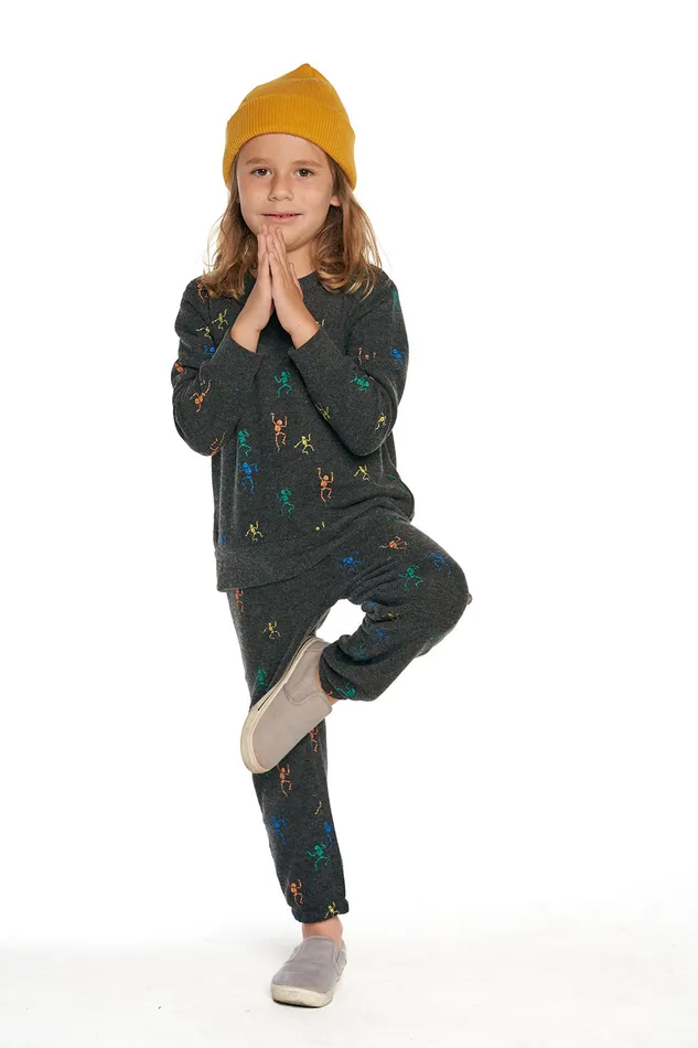 Chaser Brand Bottoms Boys Dancing Skeleton Pants