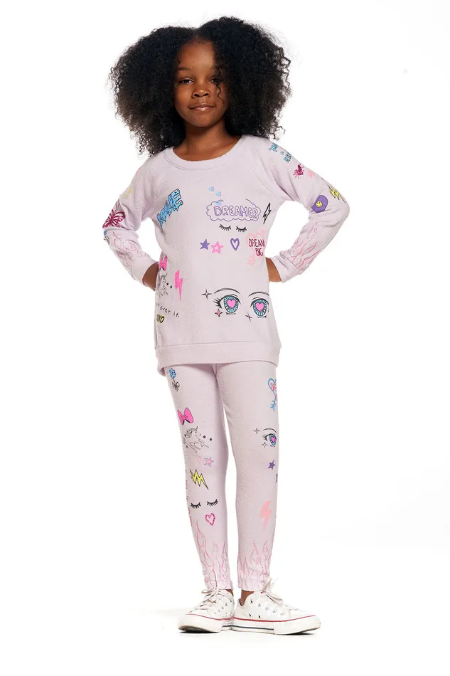 Chaser Brand Bottoms Girls Dear Diary Leggings Chaser Brand Bottoms Girls Dear Diary Leggings