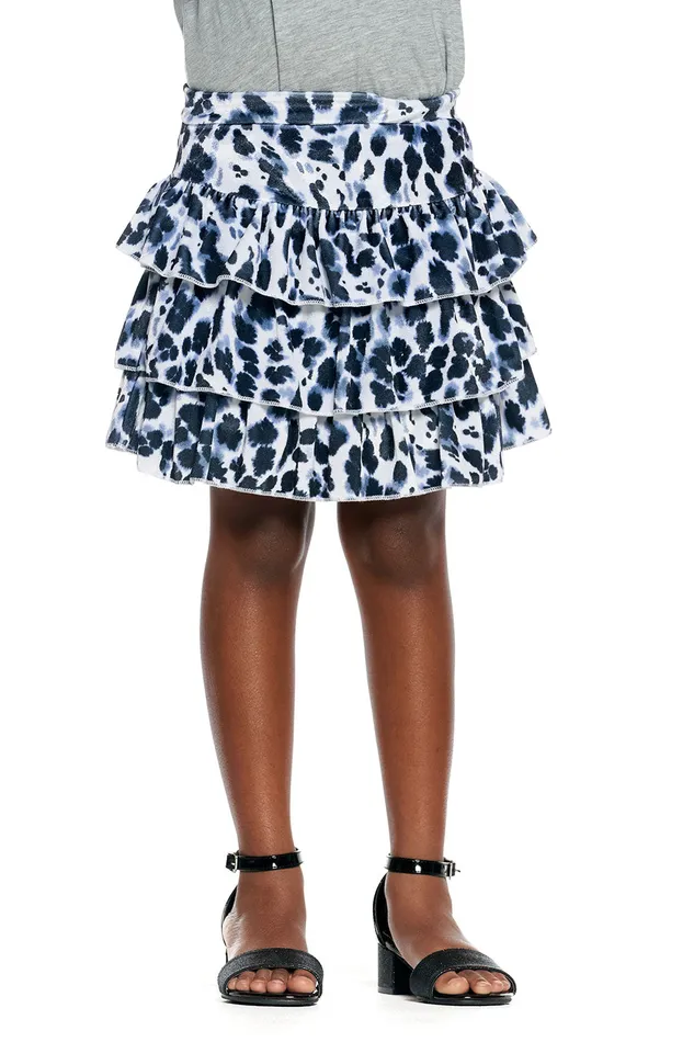 Chaser Brand Bottoms Girls Stretch Velvet Flouncy Skort