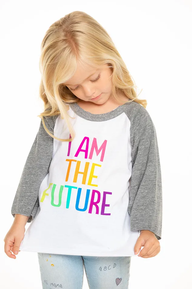 Chaser Brand My Future Baseball Tee Girls Tops