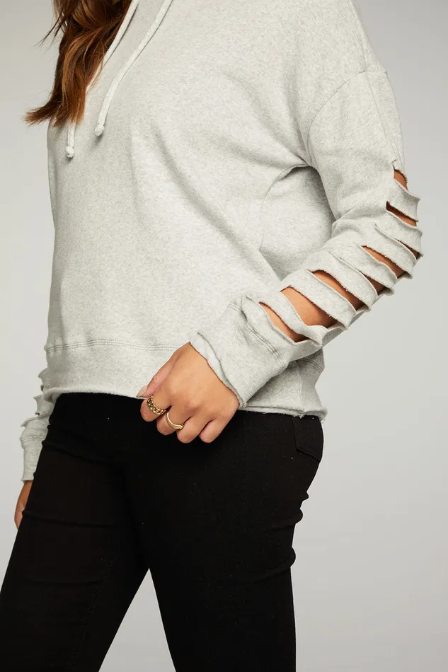 Chaser Brand Outerwear Womens Cotton Fleece Vented Long Sleeve Pullover Hoodie