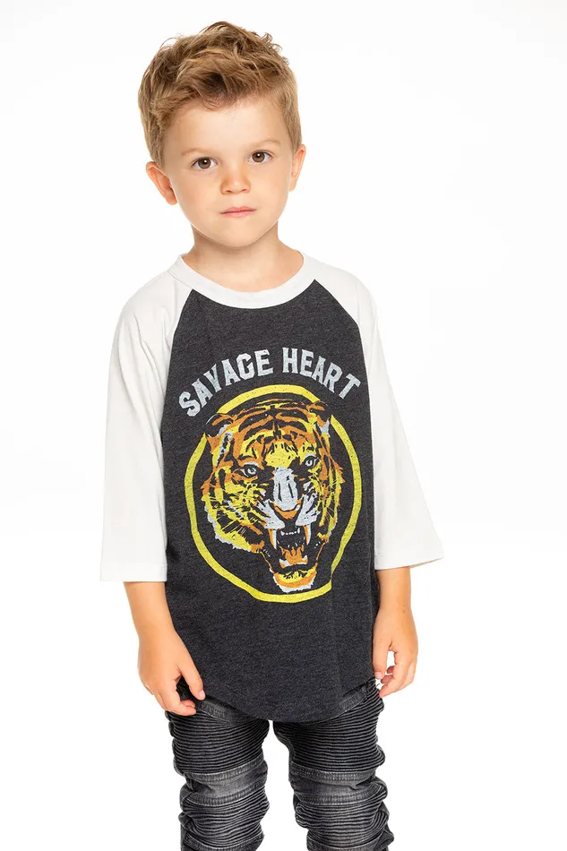 Chaser Brand Savage Heart Baseball Tee Boys Tops