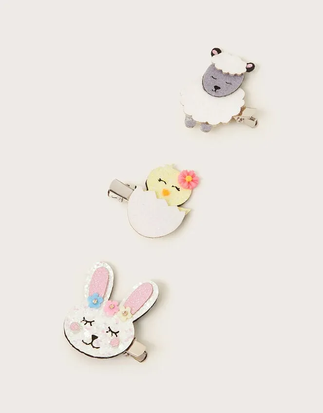 Children 3Pack Easter Friends Hair Clips Monsoon Girls039 Hair Accessories