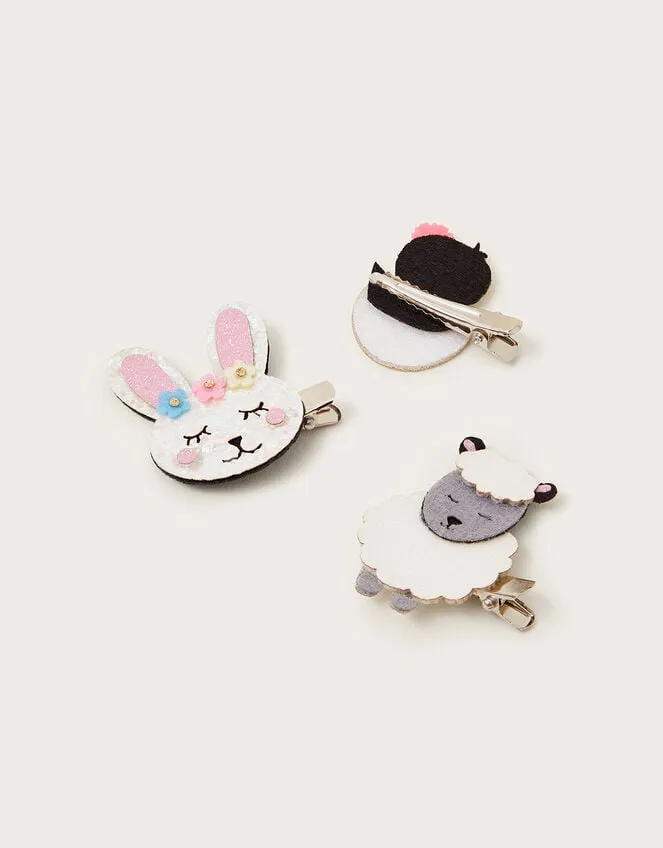 Children 3Pack Easter Friends Hair Clips Monsoon Girls039 Hair Accessories