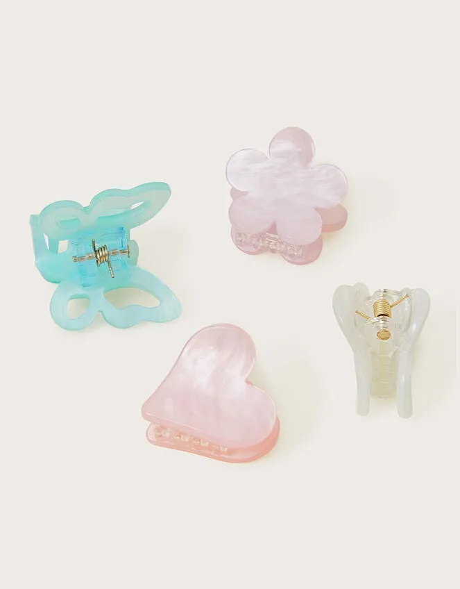 Children 4Pack Pearly Dream Claw Clips Monsoon Girls039 Hair Accessories