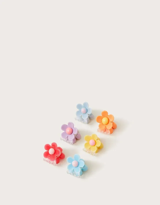 Children 6Pack Daisy Claw Clips Monsoon Girls039 Hair Accessories